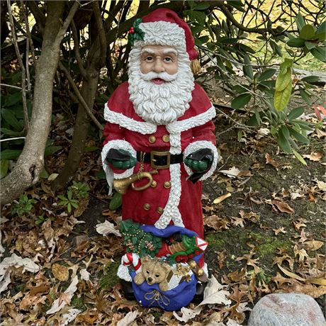 3 Ft. Standing Santa, Can Hold Cookie Plate