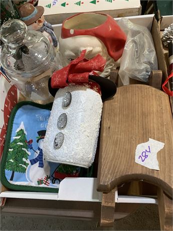 Christmas Lot Santa Claus Snowmen & More