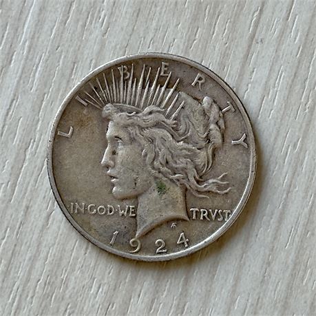 1924 Peace Silver Dollar
