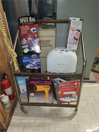 Mixed Lot : Spacebag / Travel Iron / Compact Hair Dryer & More