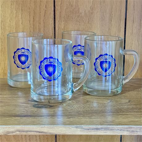 Kent State University Oversized Glass Mugs Set