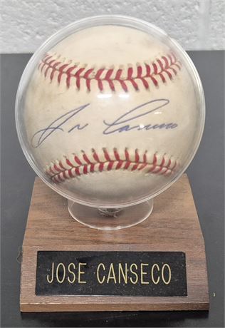 Jose Canseco Autographed Baseball