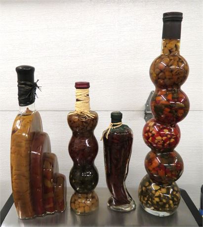 Vintage Vinegar Infused Pepper Jars