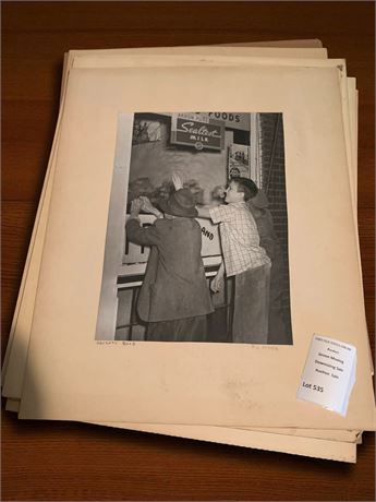 Vintage Black & White Kids Photos - Akron Pure Foods, Sealtest Milk