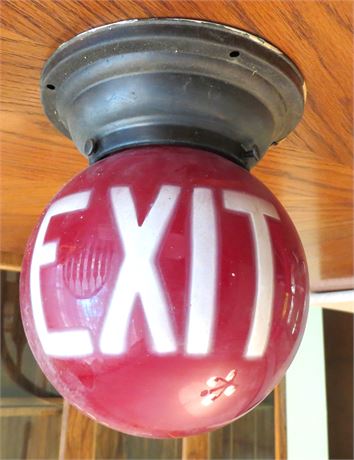 Vintage Exit Globe