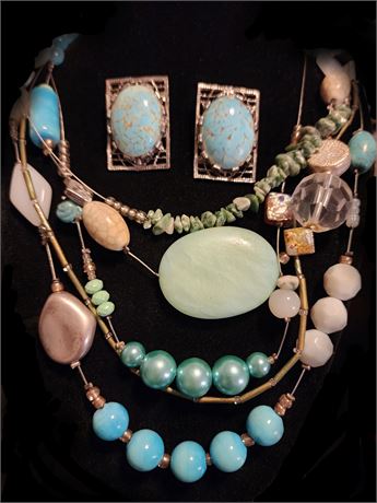 Chico's Turquoise Necklace and Earring Lot