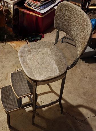 Vintage Cosco Step Stool Counter Chair