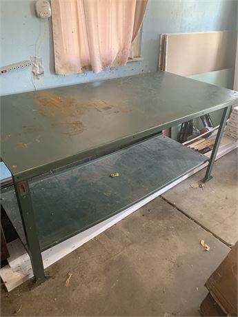 Pollard Steel Manufacturing Industrial Metal Work Table