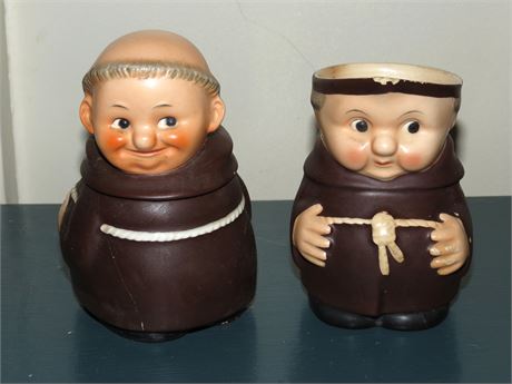 Goebel Friar Tuck Creamer/Sugar Bowl