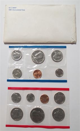 1981 Uncirculated Coin Set