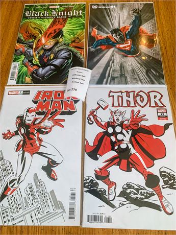 Comic Book Lot - Superman, Iron Man, Thor, Black Night