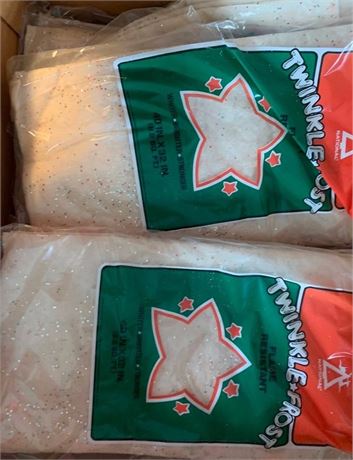 National Twinkle-Frost Flame-Resistant Decorative Glitter Snow Lot