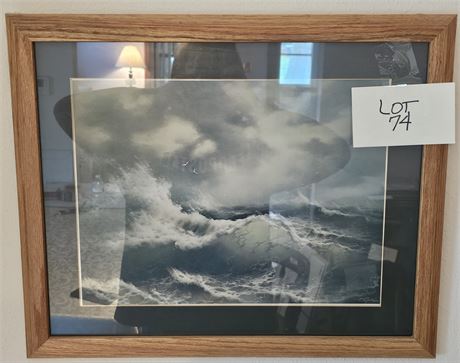 Vintage Ocean Scene Art Print