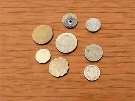 Coin Lot - 1947 Dime, Buffalo Nickel, 1979 Susan B Anthony & More