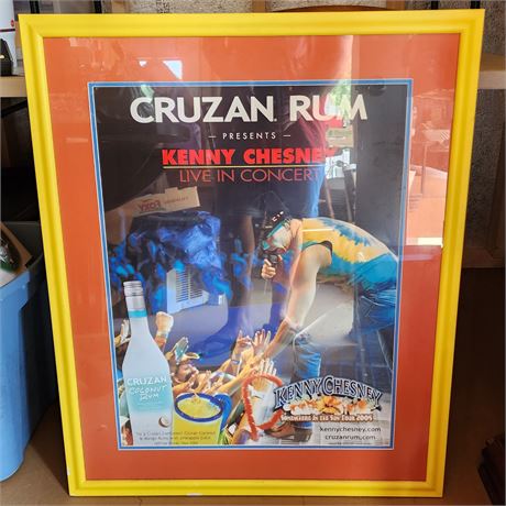 Kenny Chesney Cruzan Rum Poster