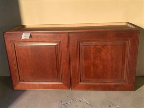 42 Inch Bathroom Wall Mount Cabinet In Cherry Finish
