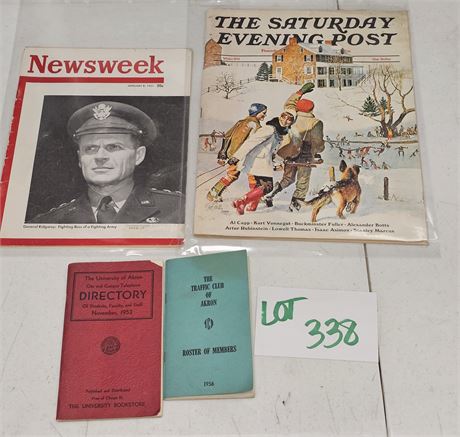 Newsweek 1951 Ridway & 1971 Evening Post + Directories