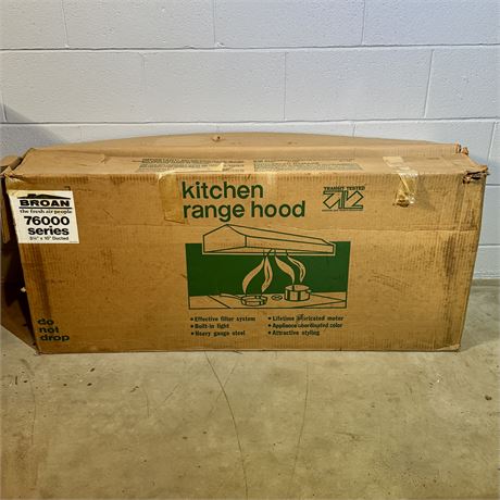 Broan 76000 Series Kitchen Range Hood - New/Unused