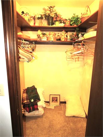 Closet Cleanout: Artificial Flowers, Christmas Decorations, Etc