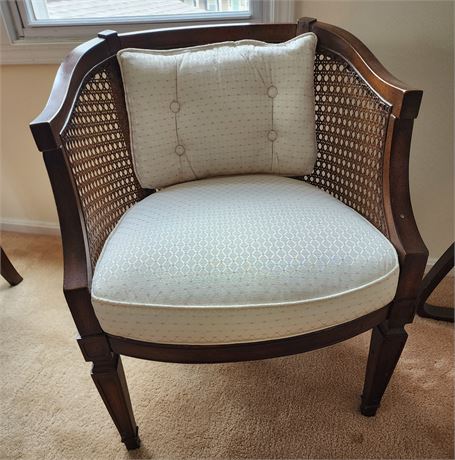 Wicker Back Chair w/Cushion