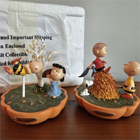 "Good Grief"&"Not Again!"- PEANUTS~It's the Great Pumpkin Collection w/COA