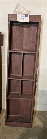 Brown Painted Wood Shelf