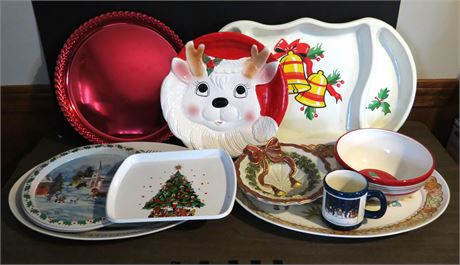 Christmas Platters, Bowls, Etc