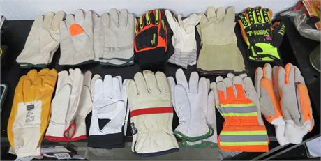 14 Pairs Of Work Gloves