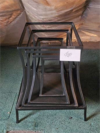 Metal Stack Table Frames (No Glass)