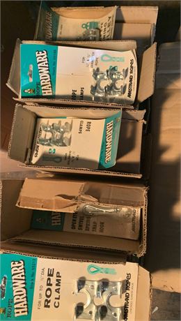 Amstrand Rope Clamps, Clips & Spring Snap Hooks Lot - 1 Box