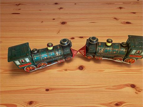 Vintage Western Special Locomotive Tin Toy Trains by Modern Toys