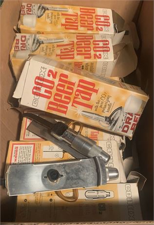 Vintage Conax CO2 Beer Tap Lot - 1 Case of Individual Boxes