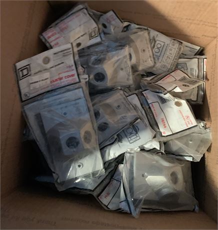 Die Cast Metal Weatherproof Electrical Box/Lampholder Covers Lot - 1 Box