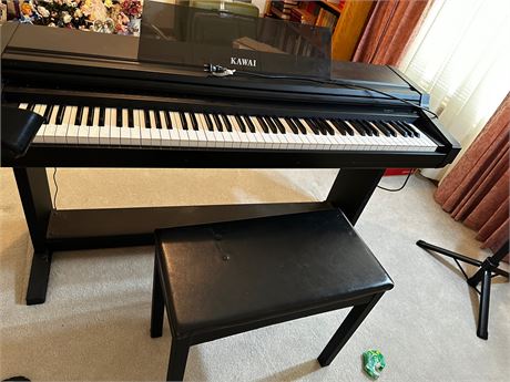 Kawai Electric Piano and Bench