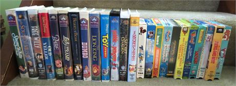 Children's VHS Movies: Disney, etc