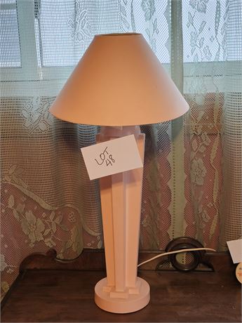 Vintage Pink Atomic Modernist Table Lamp