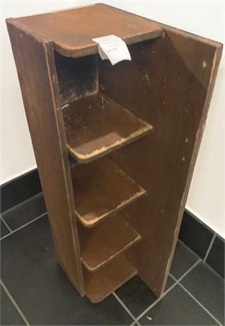 Antique Wood Shelving Unit (Used for Menu Storage)