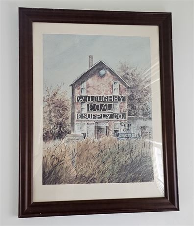 Framed Willoughby Coal & Supply Co. Artwork