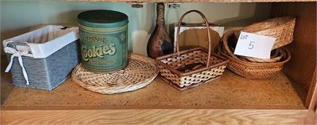 Mixed Size Basket Lot & More