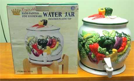 Vegetable Hand Painted Water Jar