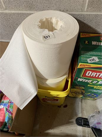 Heavy Duty White Paper Towels - 2 Rolls