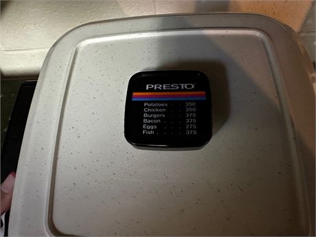 vtg Presto Electric Skillet