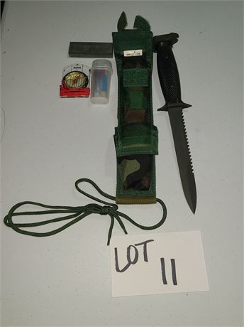 Imperial Knife Hunting M-75 Set - Compass / Fire Starter & More