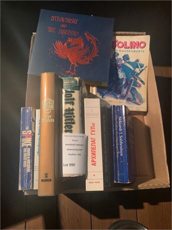 Vintage Book Lot - Historic WWII, Stravinsky & The Firebird & More