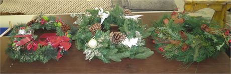 3 Christmas Wreaths