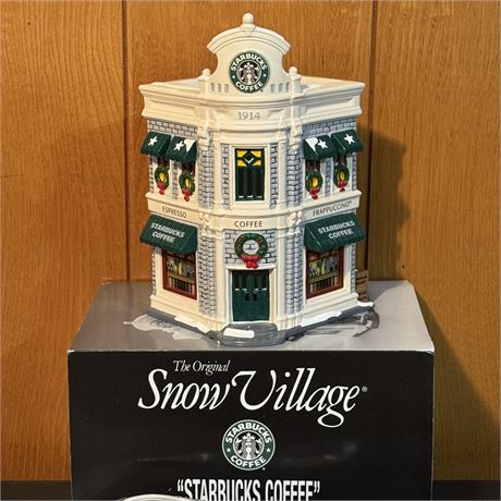 Dept. 56 Snow Village 1995 "Starbucks"