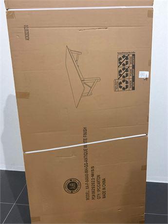 Dining Table In Antique White (In Box)