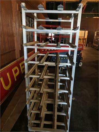 Commercial-Grade Aluminum Gravity-Fed Canned Goods Storage Rack