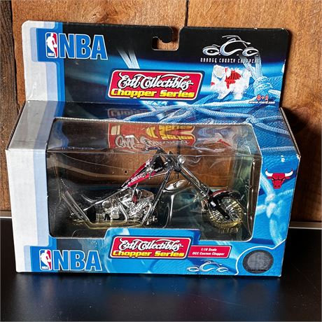 Ertl Collectibles Chopper Series Chicago Bulls Die Cast Motorcycle