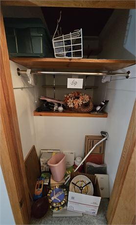 Hall Closet Cleanout: Frames, Floral, Wall Decor, Kitchen, Clocks & More